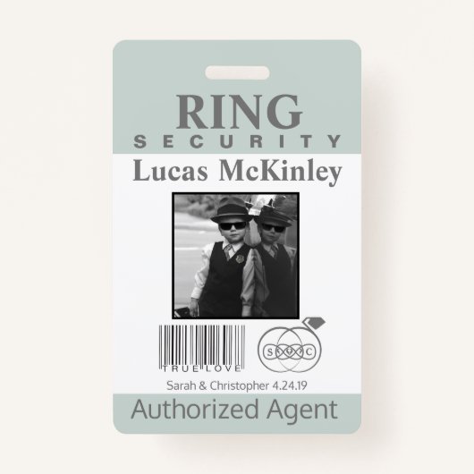 Ring Bearer Security Badge (Voorkant)