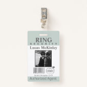 Ring Bearer Security Badge (Voorkant met clip)