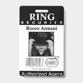 Ring Bearer Security Badge