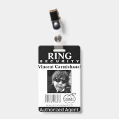 Ring Bearer Security Badge (Front with Clip)