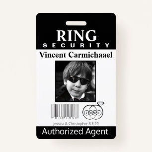 Ring Bearer Security Badge