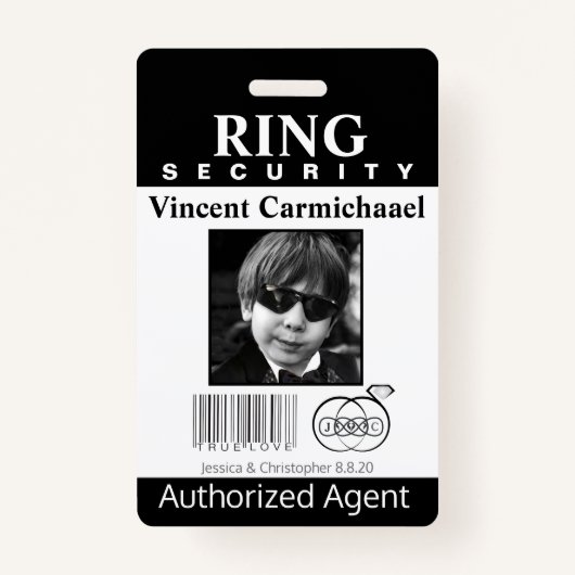 Ring Bearer Security Badge (Voorkant)