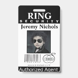 Ring Bearer Security Badge