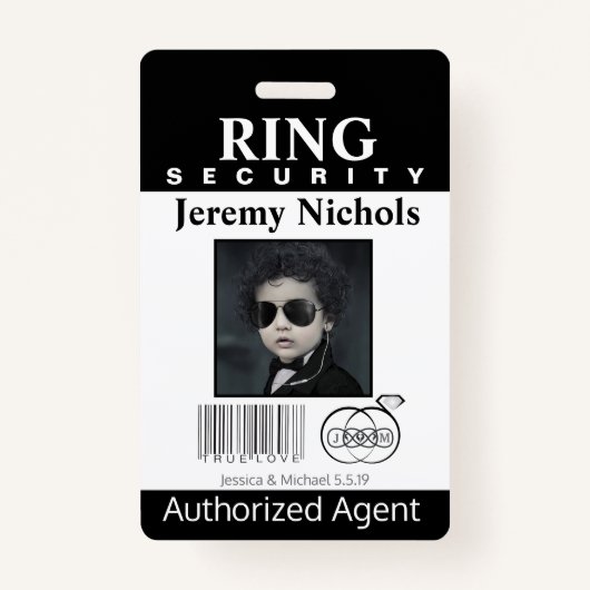Ring Bearer Security Badge (Voorkant)