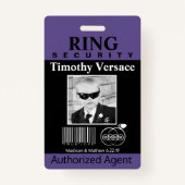 Ring Bearer Security Badge (Voorkant)