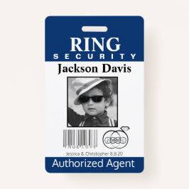 Ring Bearer Security Badge