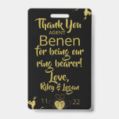 Ring Bearer Security Badge (Back)