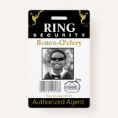 Ring Bearer Security Badge (Voorkant)