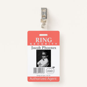 Ring Bearer Security Badge