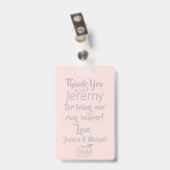 Ring Bearer Security Badge (Achterkant met clip)