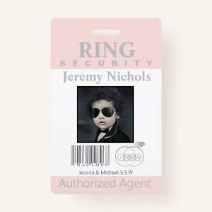 Ring Bearer Security Badge