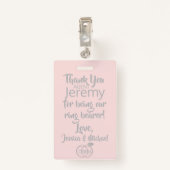 Ring Bearer Security Badge (Achterkant met clip)