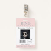 Ring Bearer Security Badge (Voorkant met clip)