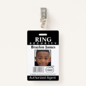 Ring Bearer Security Badge (Voorkant met clip)