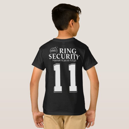 Ring Bearer Security T Shirt (Achterkant volledig)