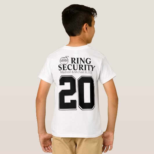 Ring Bearer Security T Shirt (Achterkant volledig)