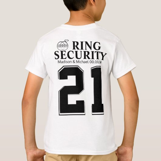 Ring Bearer Security T Shirt (Achterkant)