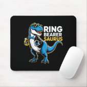 Ring Bearer T-rex Dino Funny Wedding Party Ring Di Muismat (Met muis)
