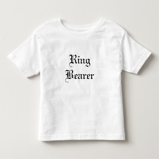 Ring Bearer T-Shirt (Voorkant)