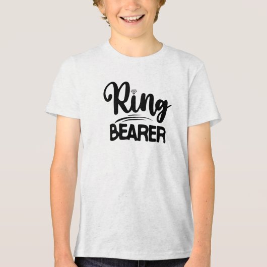 Ring Bearer Tri-Blend Shirt (Voorkant)