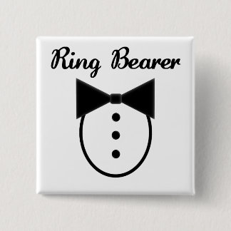 Ring Bearer Vierkante Button 5,1 Cm