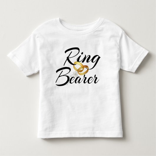 Ring Bearer Wedding Bands Kinder Shirts (Voorkant)