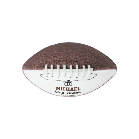 Ring Bearer Wedding Bedankt American Football (Voorkant)