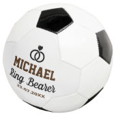 Ring Bearer Wedding Bedankt Voetbal (Drie kwart)