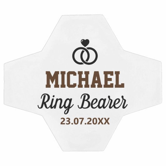 Ring Bearer Wedding Bedankt Voetbal (Enkel)