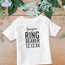 Ring Bearer Wedding Bridal Party Persoonlijke Baby