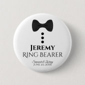 Ring Bearer Wedding Button Name Tag (Voorkant)