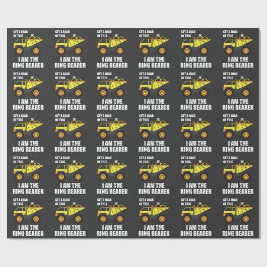 Ring Bearer Wedding Gift Cadeaupapier (Vlak)