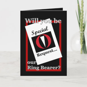 RING BEARER Wedding Invitation - Speciaal verzoek