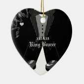Ring Bearer Wedding kerstversiering Keramisch Ornament (Rechts)