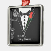 Ring Bearer Wedding kerstversiering Metalen Ornament (Links)
