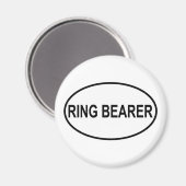 Ring Bearer Wedding Oval Magneet (Voorkant / Achterkant)