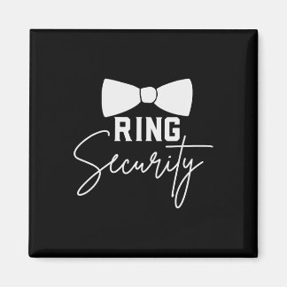 Ring Bearer Wedding Party Squad Security Dude Marr Magneet
