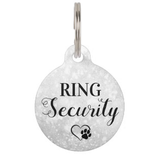 Ring Beveiliging Gepersonaliseerde Hond Pet Weddin Huisdierpenning