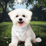 Ring Beveiliging Gepersonaliseerde Naam Hond Hond  Bandana<br><div class="desc">Een super leuke bruiloft bandana met trouwringen. Personaliseer met de naam van uw hond en hun eervolle rol op uw speciale dag. Ontworpen door Thisnotme©</div>