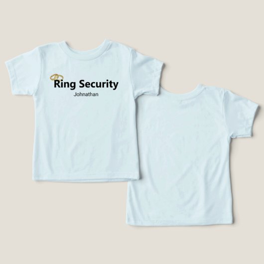 Ring Beveiliging Gouden Trouwringen Naam Ringdrage (Ontwerp Voorkant & Achterkant)