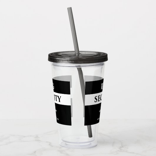 Ring Beveiliging Ringdrager Agent Acryl Drinkbeker (Links)