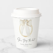 Ring Boog Bruidsfeest Papieren Bekers (Voorkant)