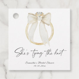 Ring Boog Ze gaat trouwen Bruidsfeest Bedankjes Labels