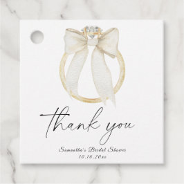 Ring Boog Ze gaat trouwen Bruidsfeest bedankt Bedankjes Labels