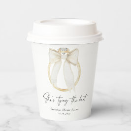 Ring Boog Ze gaat trouwen Bruidsfeest Papieren Bekers