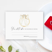 Ring Bow Bridal shower Date night ideas Date jar Informatiekaartje