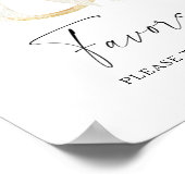 Ring & Bow bridal shower Favors please take one  Poster (Hoek)