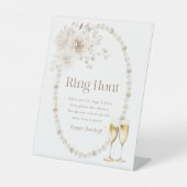 Ring Bruiloftfeest Sign Reclamebord Met Voetstuk (Voorkant)