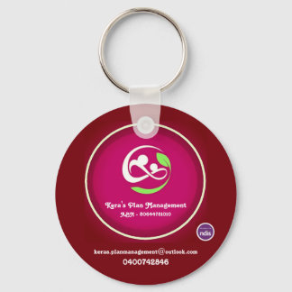 Ring Button Sleutelhanger