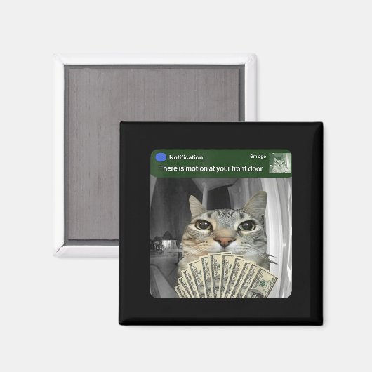 Ring Cat With Motion Meme  Magneet (Voorkant / Achterkant)